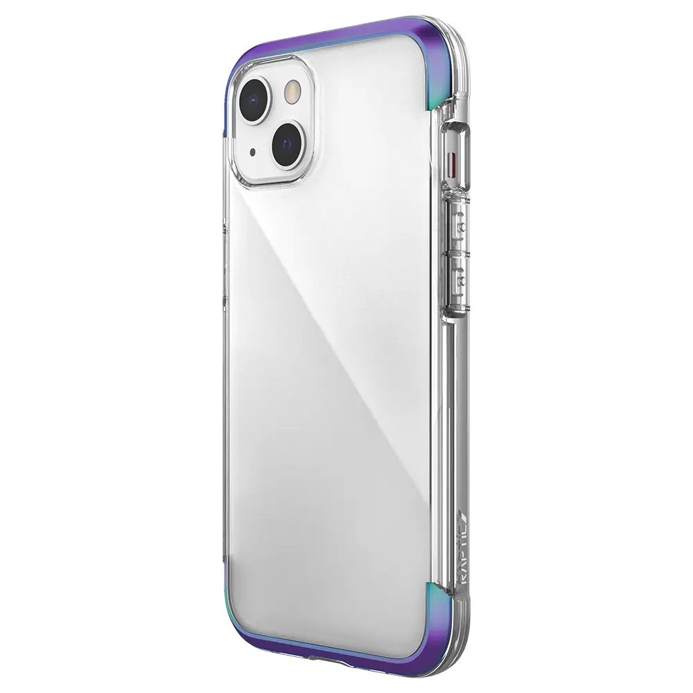 iPhone 13 Şeffaf Kılıf, Airbag Tasarımlı Metal Köşelikli - Raptic Air
