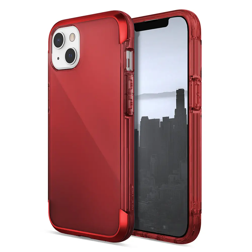 iPhone 13 Şeffaf Kılıf, Airbag Tasarımlı Metal Köşelikli - Raptic Air