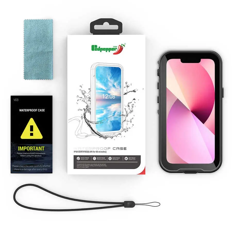 iPhone 13 Mini Su Geçirmez Kılıf - Zore 1-1