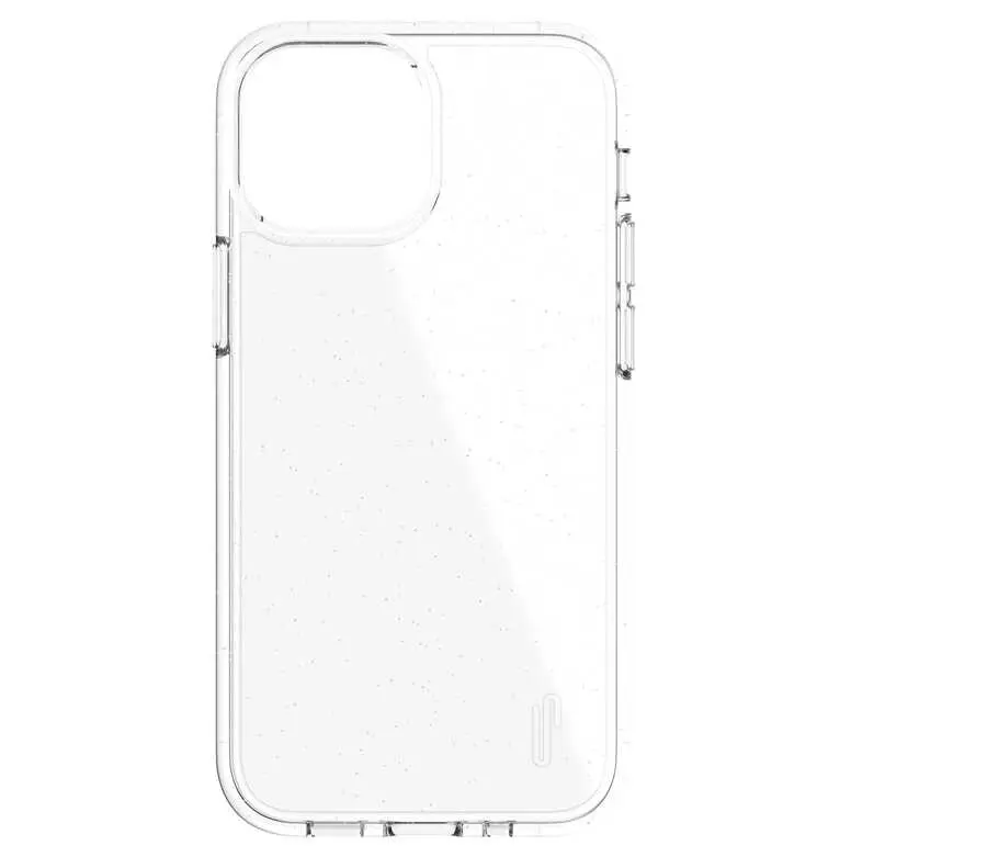 iPhone 13 Mini Şeffaf Simli Kılıf - Ugly Rubber Vogue
