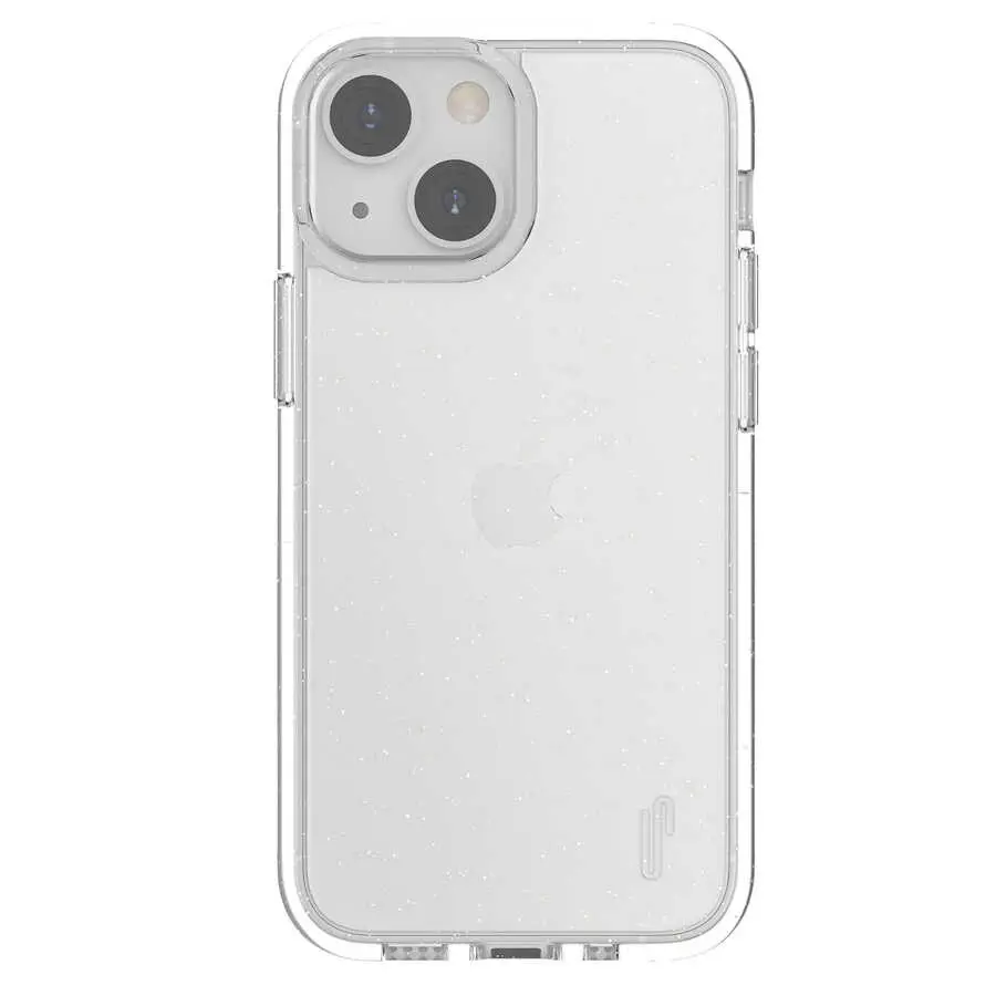 iPhone 13 Mini Şeffaf Simli Kılıf - Ugly Rubber Vogue