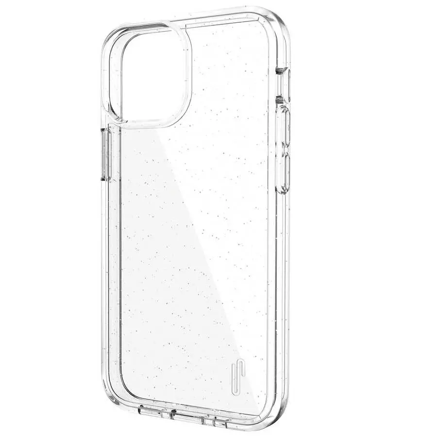 iPhone 13 Mini Şeffaf Simli Kılıf - Ugly Rubber Vogue