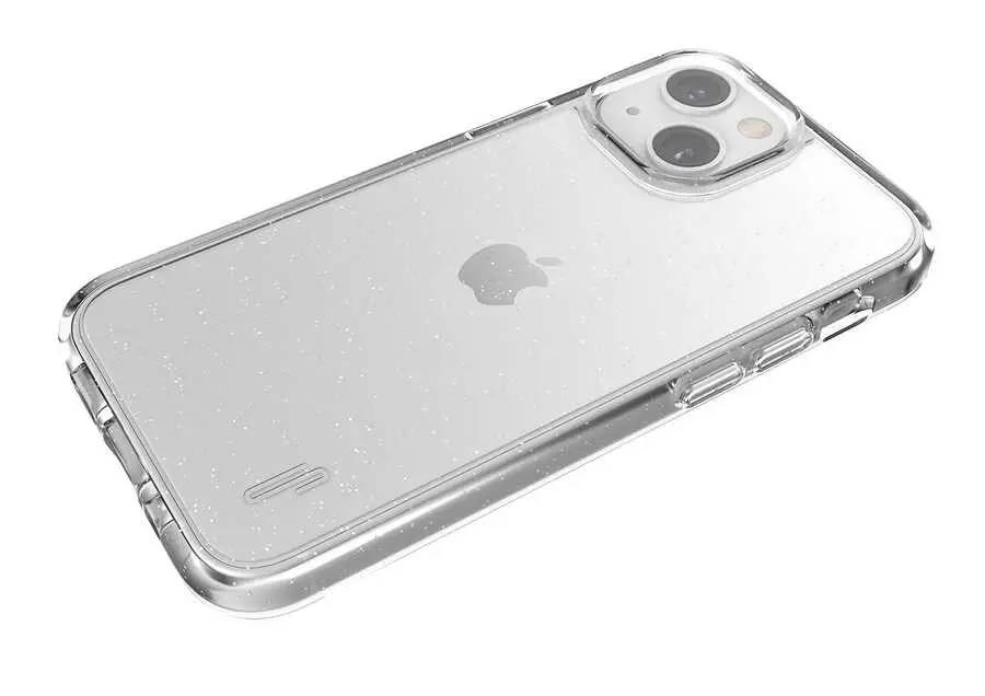 iPhone 13 Mini Şeffaf Simli Kılıf - Ugly Rubber Vogue
