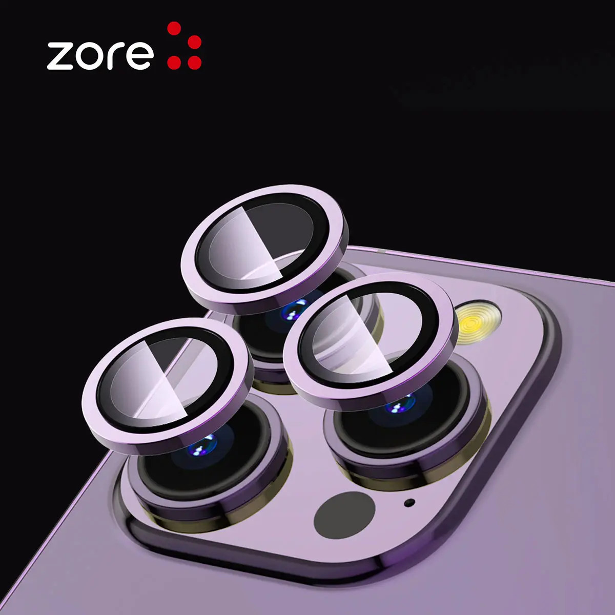 iPhone 13 Mini Safir Kamera Lens Koruyucu, Parmak İzi Bırakmayan - Zore CL-12
