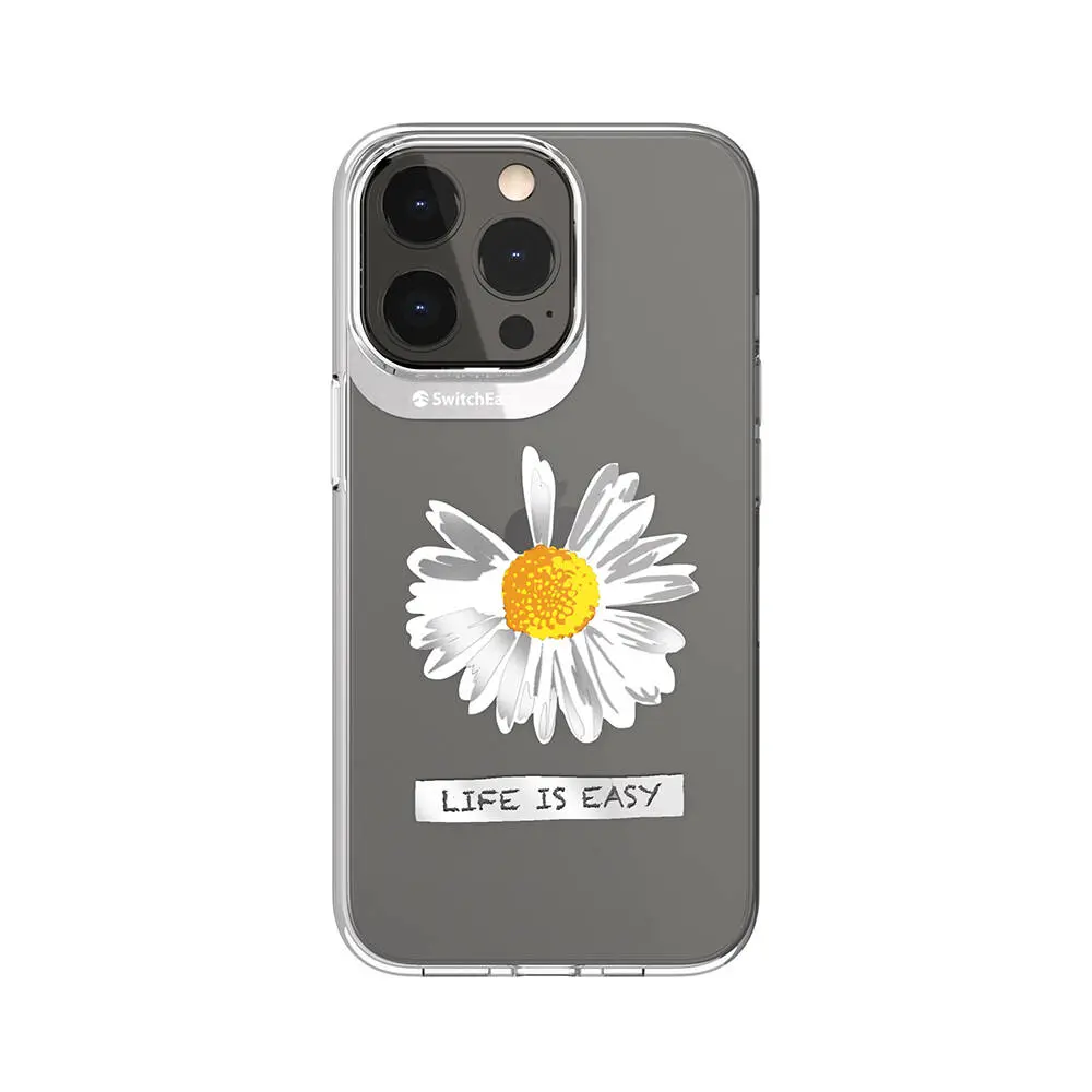 iPhone 13 Pro Çift IMD Baskılı Lisanslı Kılıf - Switcheasy Artist Daisy