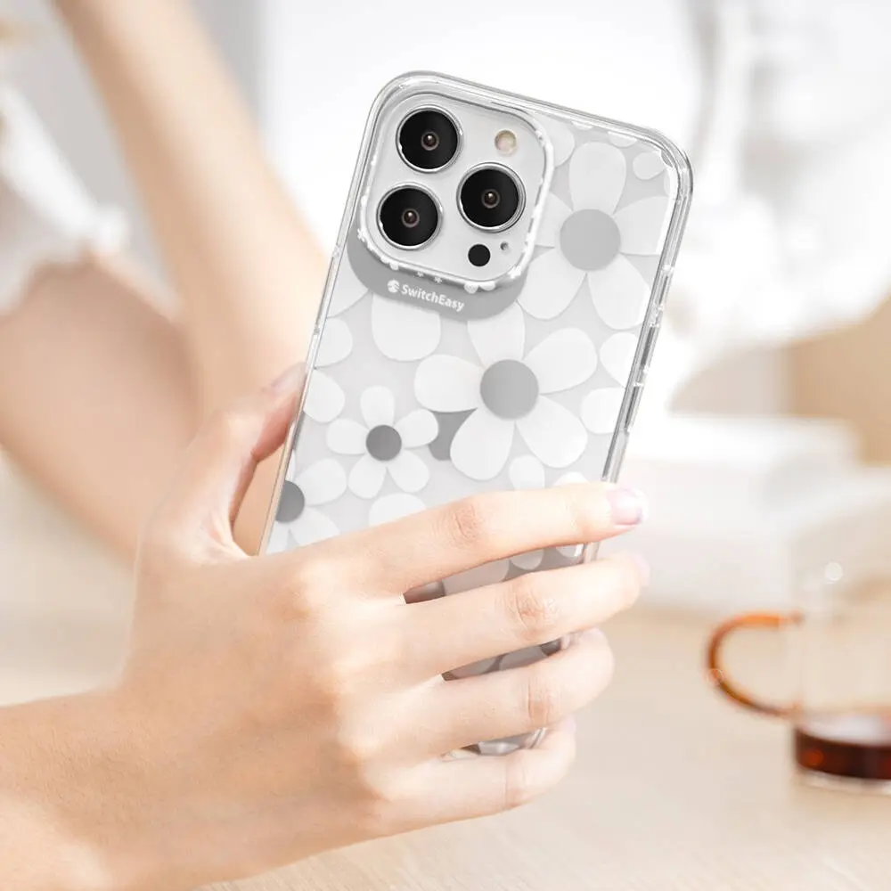 iPhone 13 Pro Çift IMD Baskılı Kılıf - Switcheasy Artist Fleur