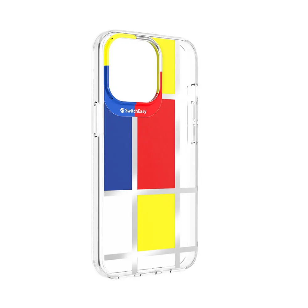 iPhone 13 Pro Çift IMD Baskılı Kılıf - Switcheasy Artist Mondrian