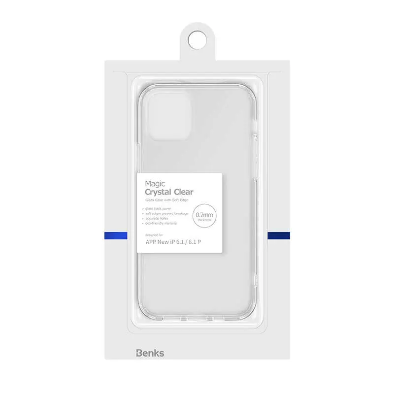 iPhone 13 Pro Şeffaf Cam Arka Yüzeyli Kılıf - Benks Magic Crystal