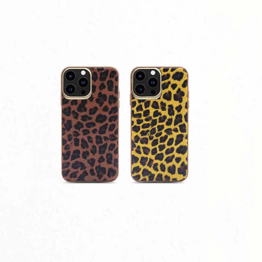 iPhone 13 Pro Kılıf Kajsa Glamorous Leopard Combo Kapak