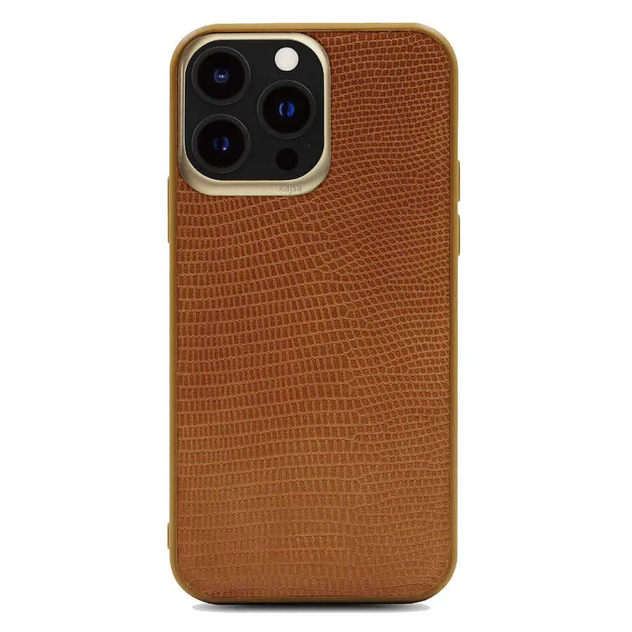 iPhone 13 Pro PU Deri Kılıf - Kajsa Preppie Collection