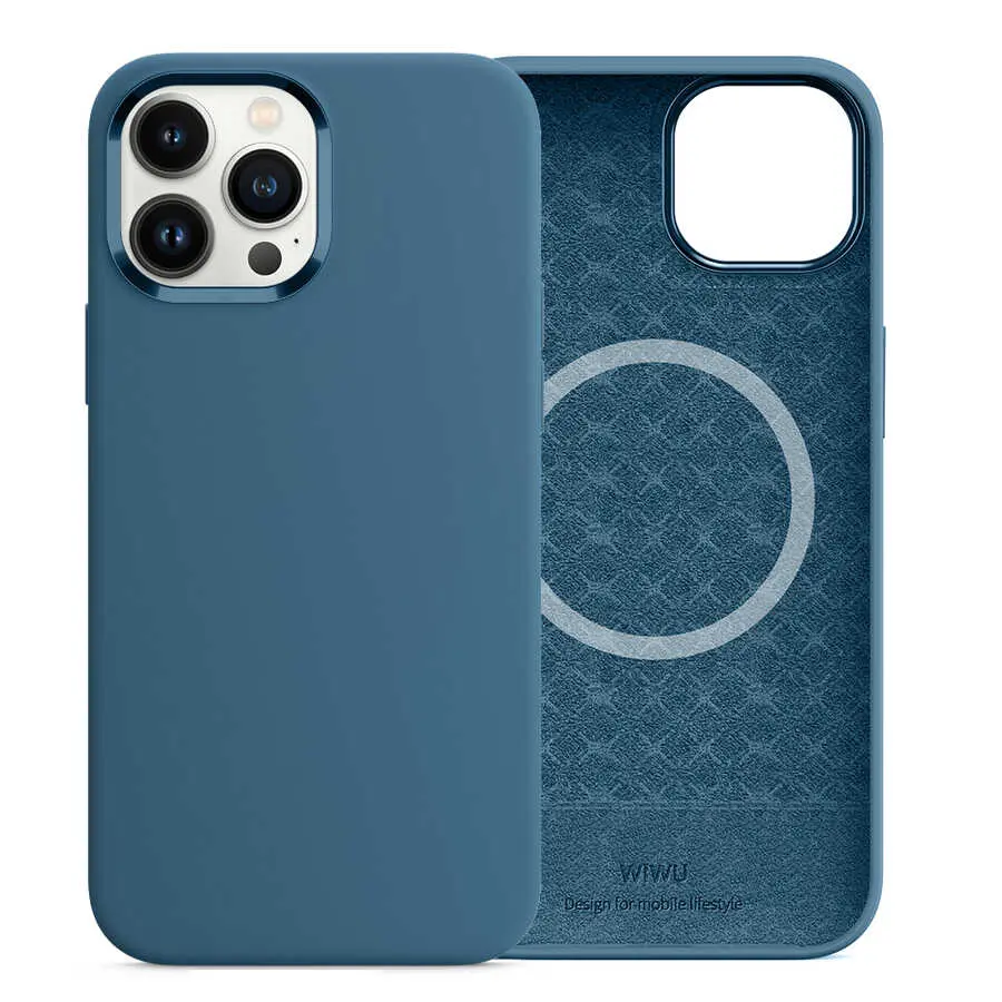 iPhone 13 Pro MagSafe Uyumlu Silikon Kılıf - Wiwu Magnetic