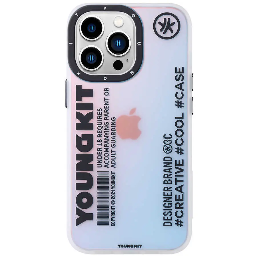 iPhone 13 Pro Kılıf, Desenli ve Darbe Emici Kapak - YoungKit Fashion Culture Time