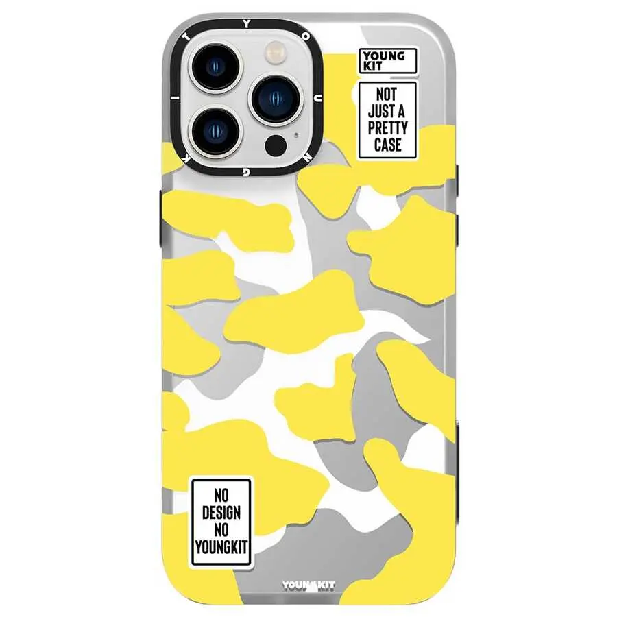 iPhone 13 Pro Kamuflaj Desenli Kılıf - YoungKit Kamuflaj Serisi
