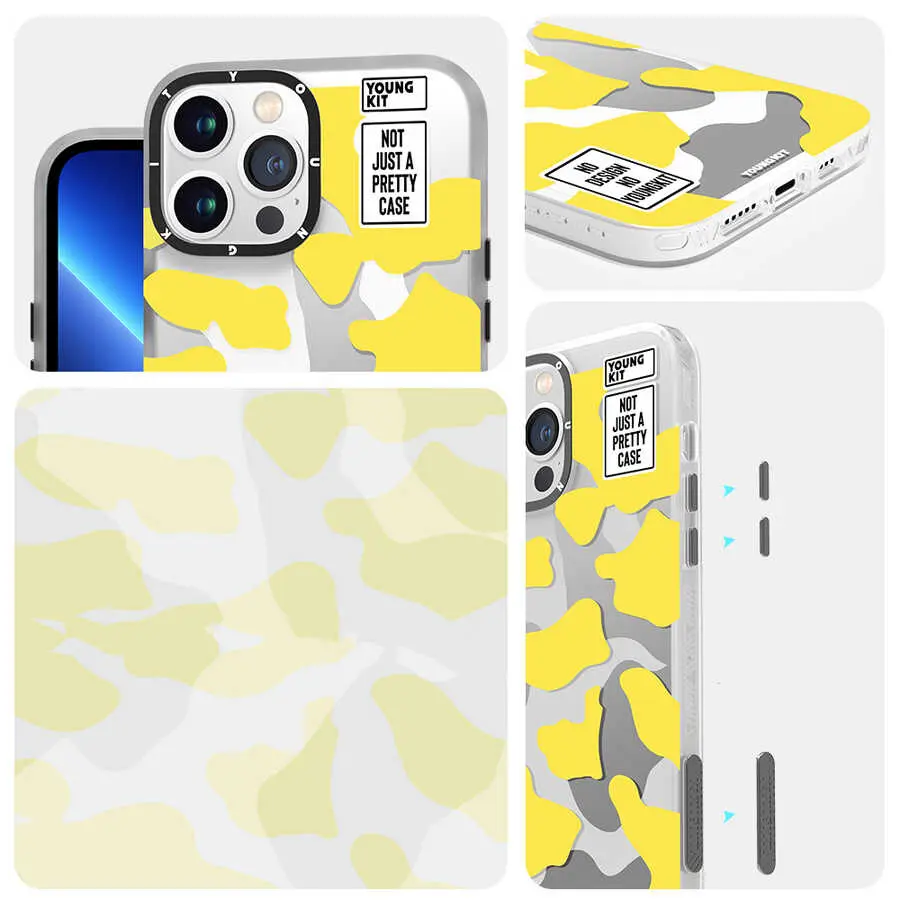 iPhone 13 Pro Kamuflaj Desenli Kılıf - YoungKit Kamuflaj Serisi