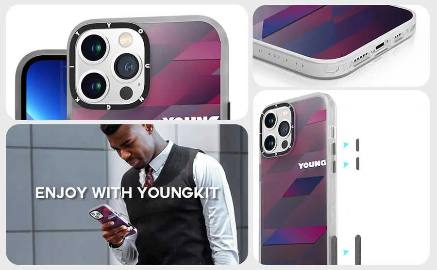 iPhone 13 Pro Kılıf YoungKit Klasik Serisi Kapak