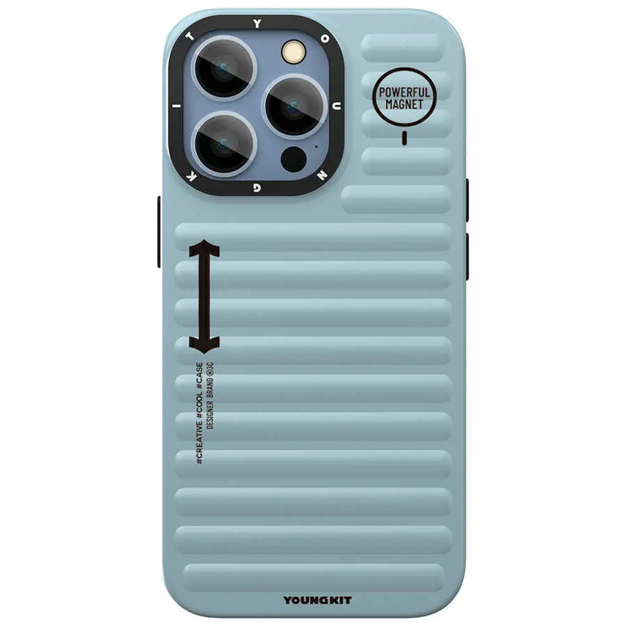 iPhone 13 Pro MagSafe Uyumlu Mat Kılıf - YoungKit Plain Coloured