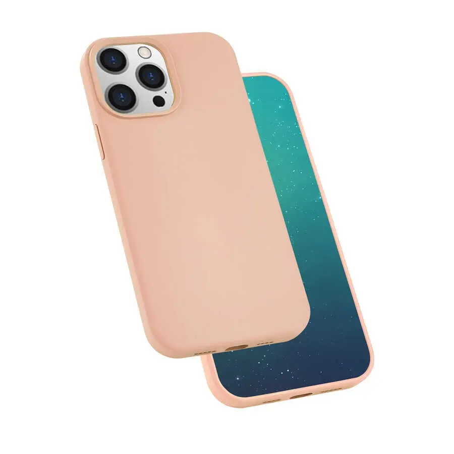 iPhone 13 Pro Silikon Kılıf, Kablosuz Şarj Uyumlu - Zore Silk