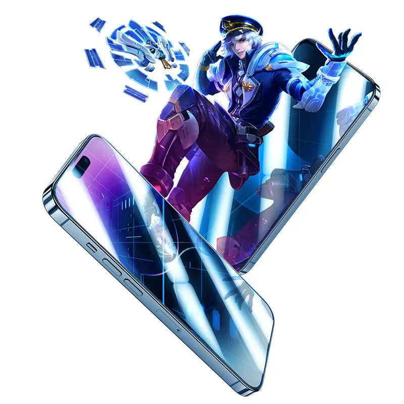 iPhone 13 Pro Max Mat Oyun Ekran Koruyucu ve Uygulama Aparatı - Benks JoyTouch