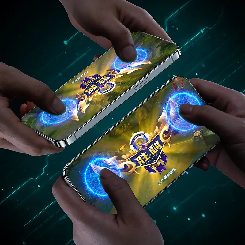 iPhone 13 Pro Max Mat Oyun Ekran Koruyucu ve Uygulama Aparatı - Benks JoyTouch