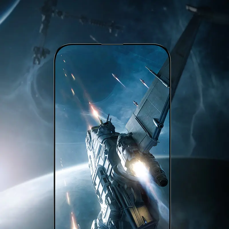 iPhone 13 Pro Max Mat Oyun Ekran Koruyucu ve Uygulama Aparatı - Benks JoyTouch