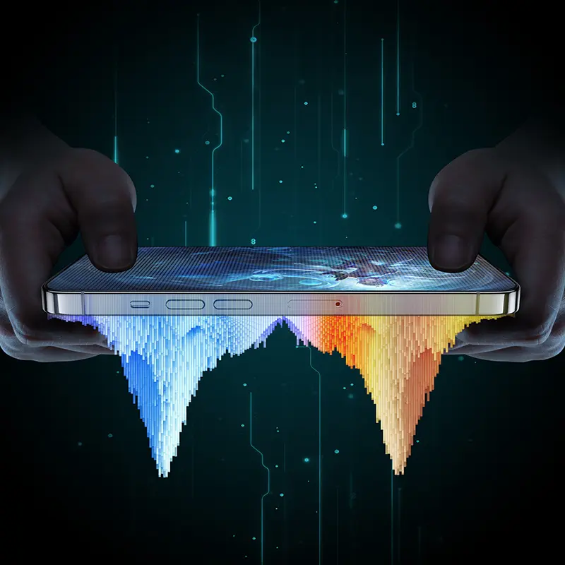 iPhone 13 Pro Max Mat Oyun Ekran Koruyucu ve Uygulama Aparatı - Benks JoyTouch