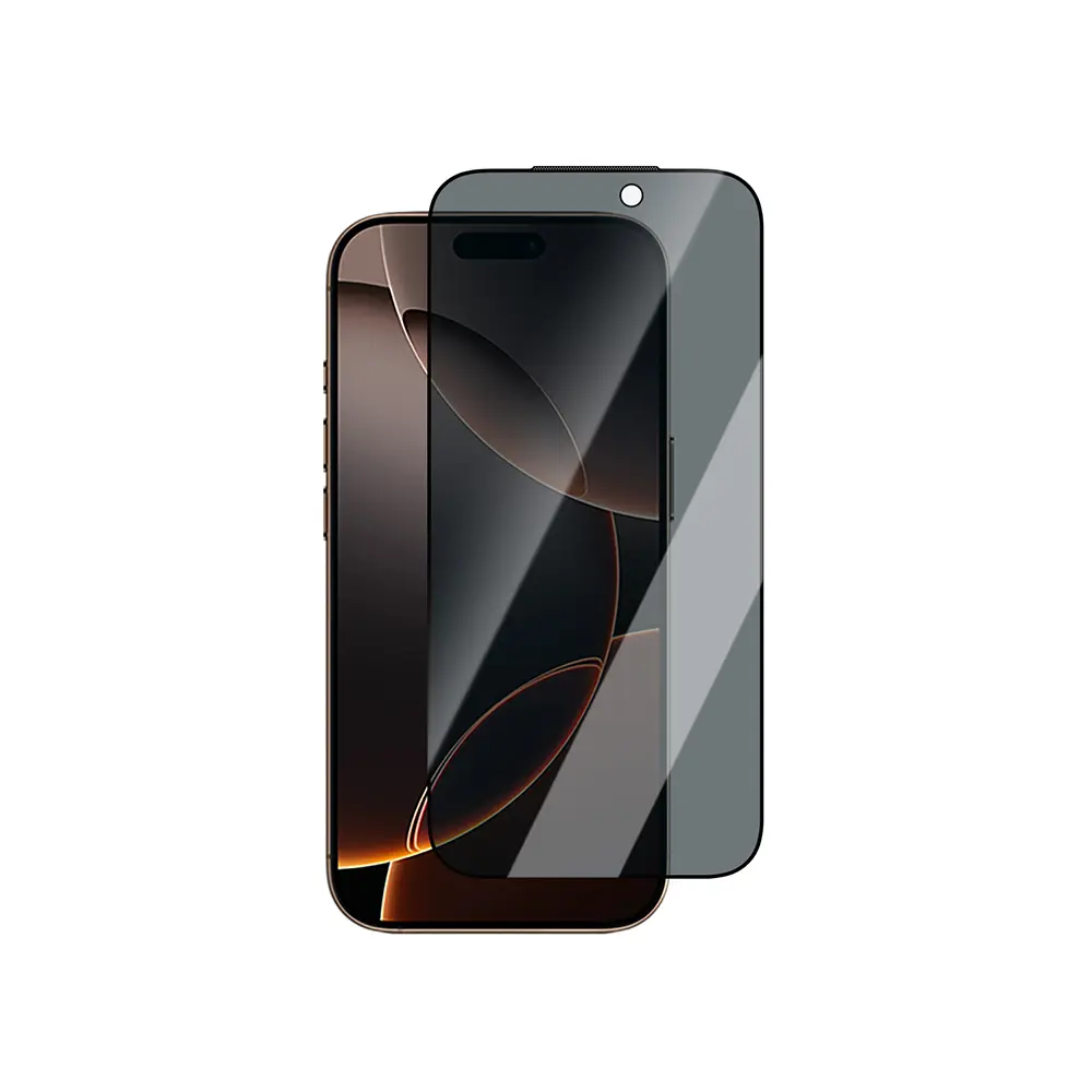 Apple iPhone 13 Pro Max CaseWorld Applicator Serisi 2.5D Eyesafe Mavi Işık Teknolojili 0.33mm Privacy Temperli Cam Ekran Koruyucu + Uygulama Aparatı
