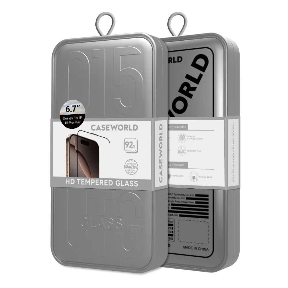 iPhone 13 Pro Max 0.33mm Temperli Cam Ekran Koruyucu - CaseWorld HD Serisi