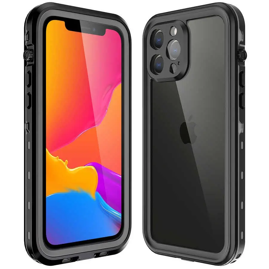 iPhone 13 Pro Max Su Geçirmez Kılıf, 2 m Dayanıklı - Zore