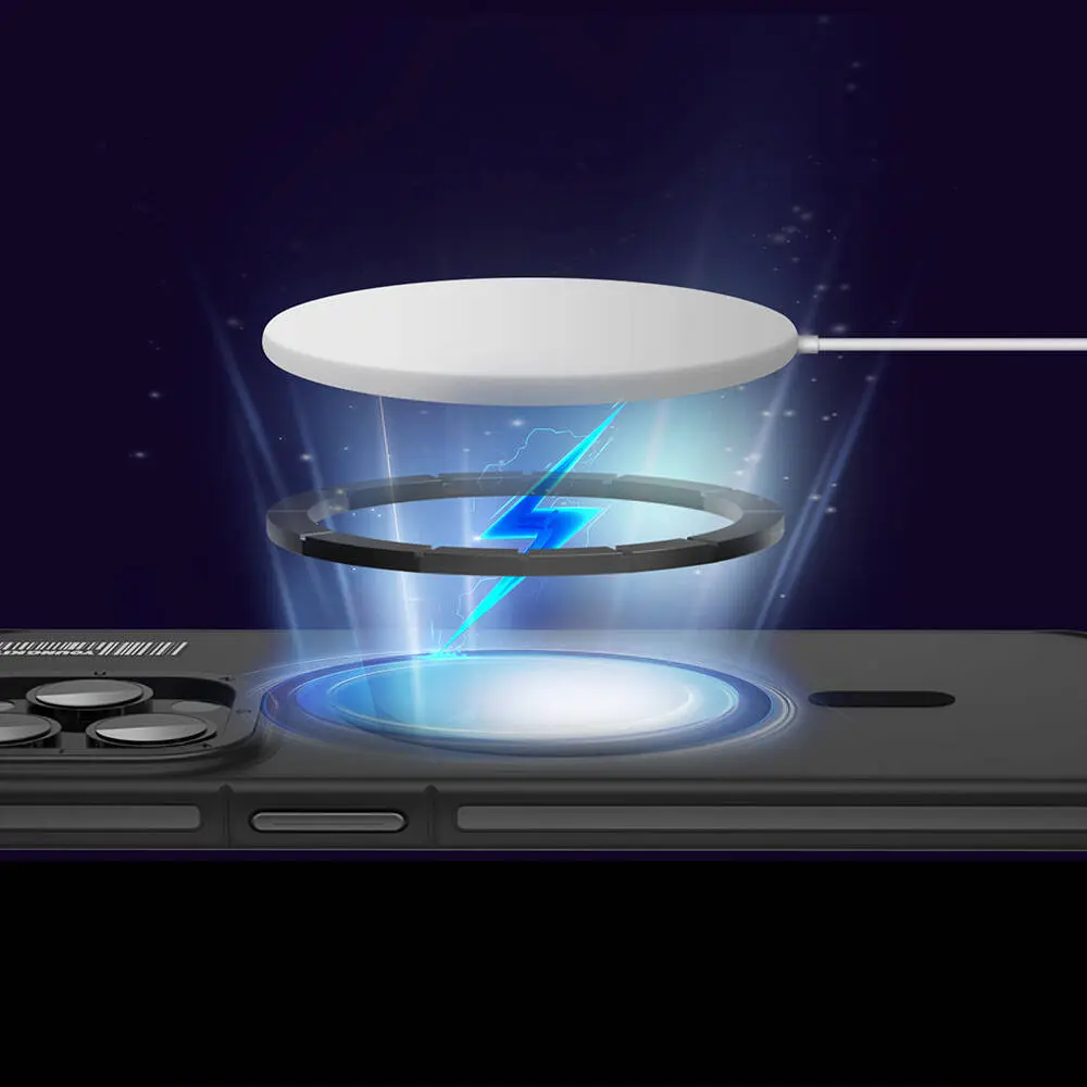 iPhone 13 Pro Max MagSafe Uyumlu Şeffaf Kılıf - Youngkit Rock Sand