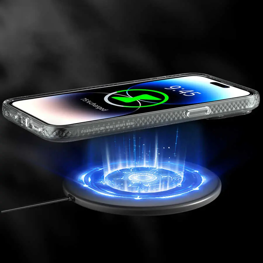 iPhone 13 Pro Max MagSafe Uyumlu Şeffaf Kılıf - Youngkit Rock Serisi