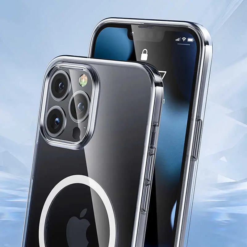 iPhone 13 Pro Max MagSafe Uyumlu Şeffaf Kılıf - Benks Crystal Series