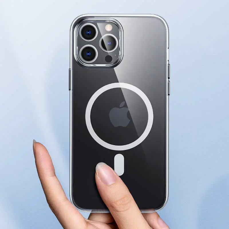 iPhone 13 Pro Max MagSafe Uyumlu Şeffaf Kılıf - Benks Crystal Series