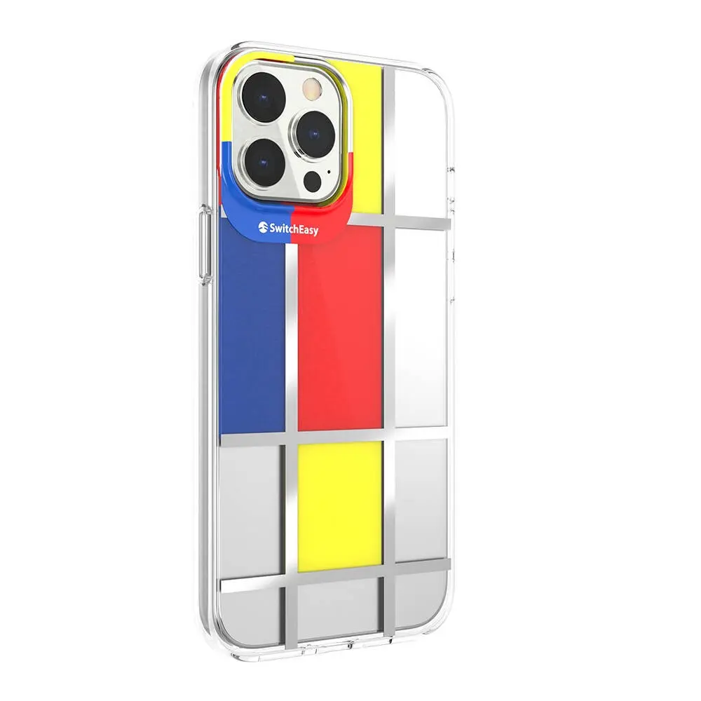 iPhone 13 Pro Max Lisanslı Sanat Baskılı Kılıf - Switcheasy Artist Mondrian