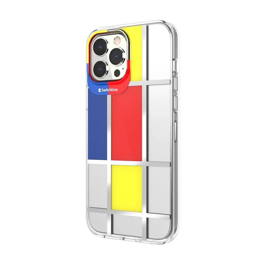 iPhone 13 Pro Max Lisanslı Sanat Baskılı Kılıf - Switcheasy Artist Mondrian