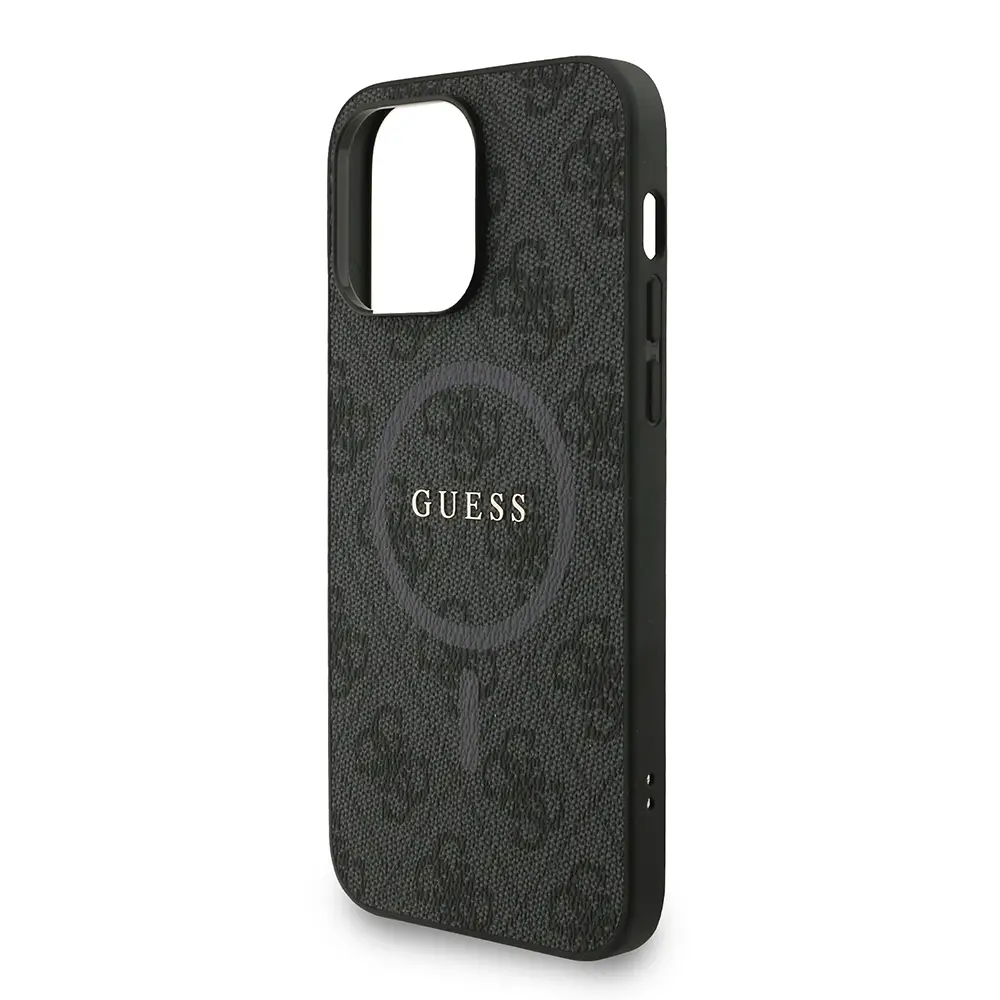 iPhone 13 Pro Max MagSafe Uyumlu PU Deri Kılıf, Bilek Askılı - Guess