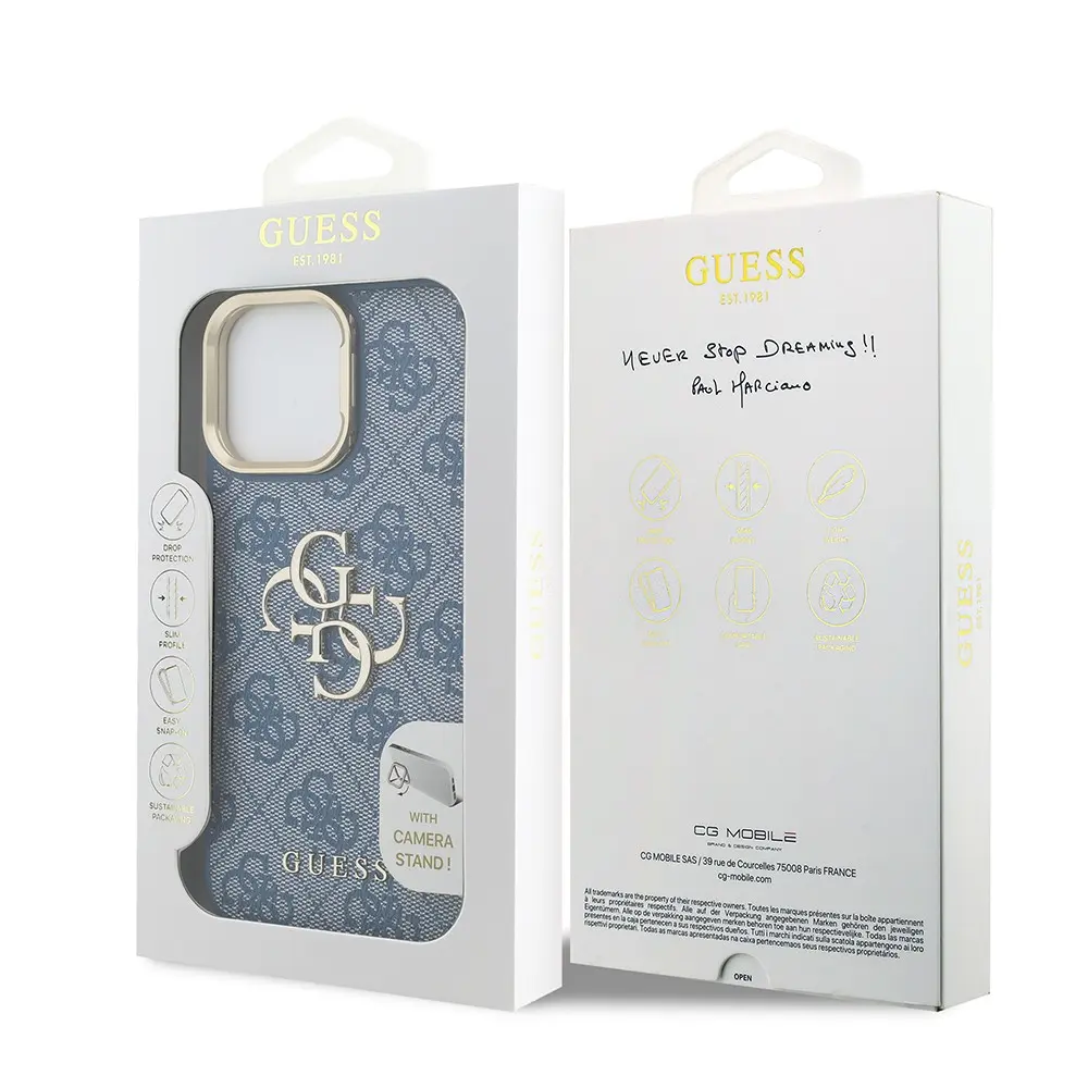 iPhone 13 Pro Max PU Deri 4G Desenli Kılıf - Guess Lisanslı