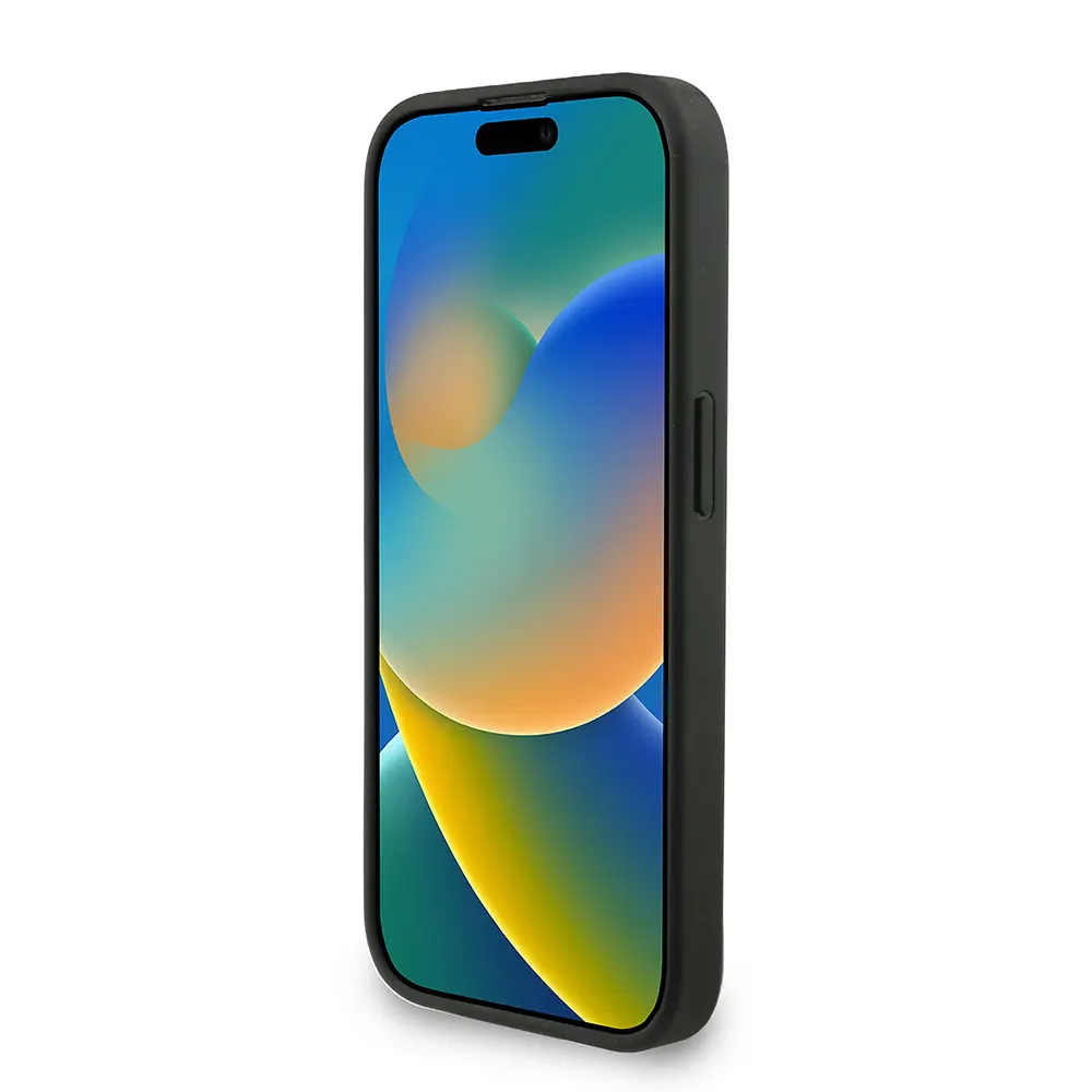 iPhone 13 Pro Max PU Deri Kılıf, Bilek Askı İpli - Guess 4G Logolu