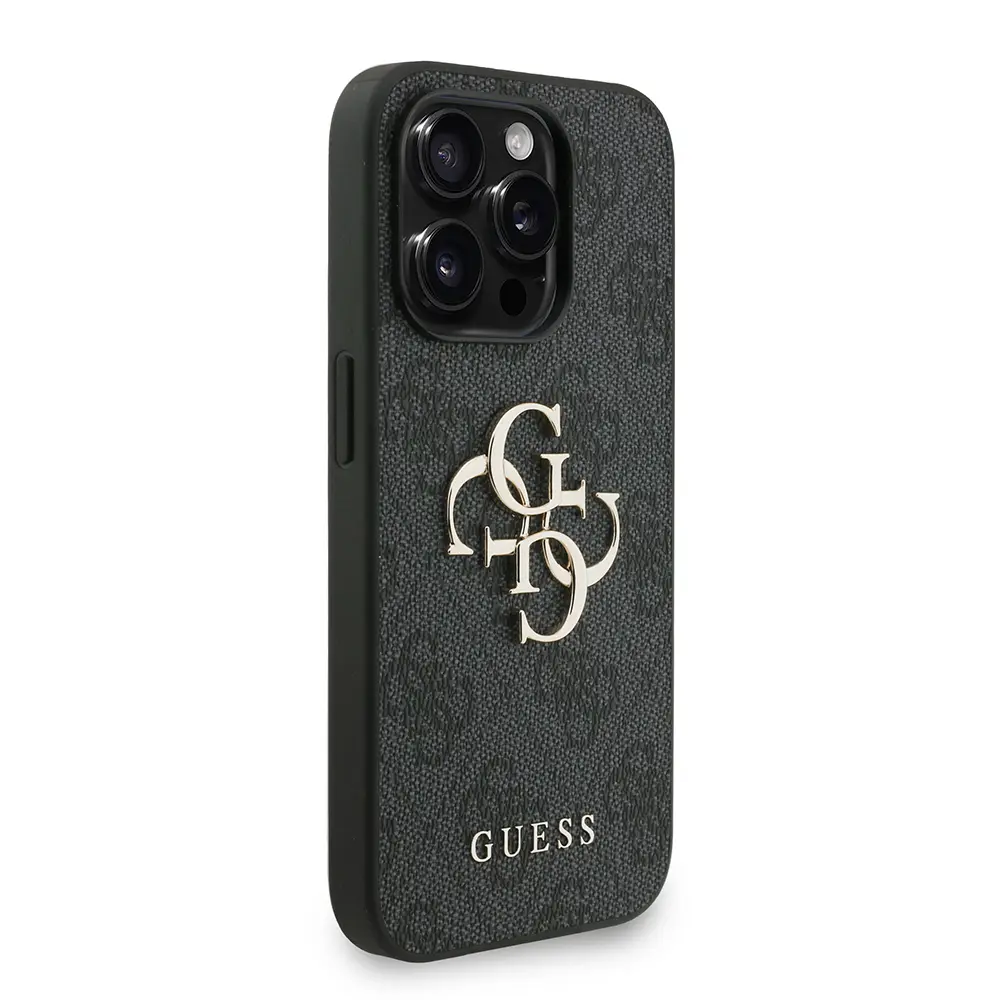 iPhone 13 Pro Max PU Deri Kılıf, Bilek Askı İpli - Guess 4G Logolu
