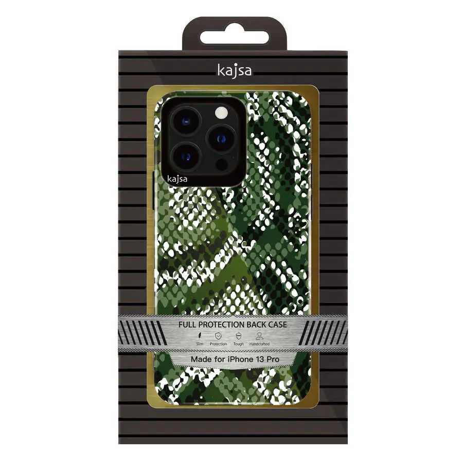 iPhone 13 Pro Max Leopar Desenli Arka Kapak - Kajsa Shield Plus Wild