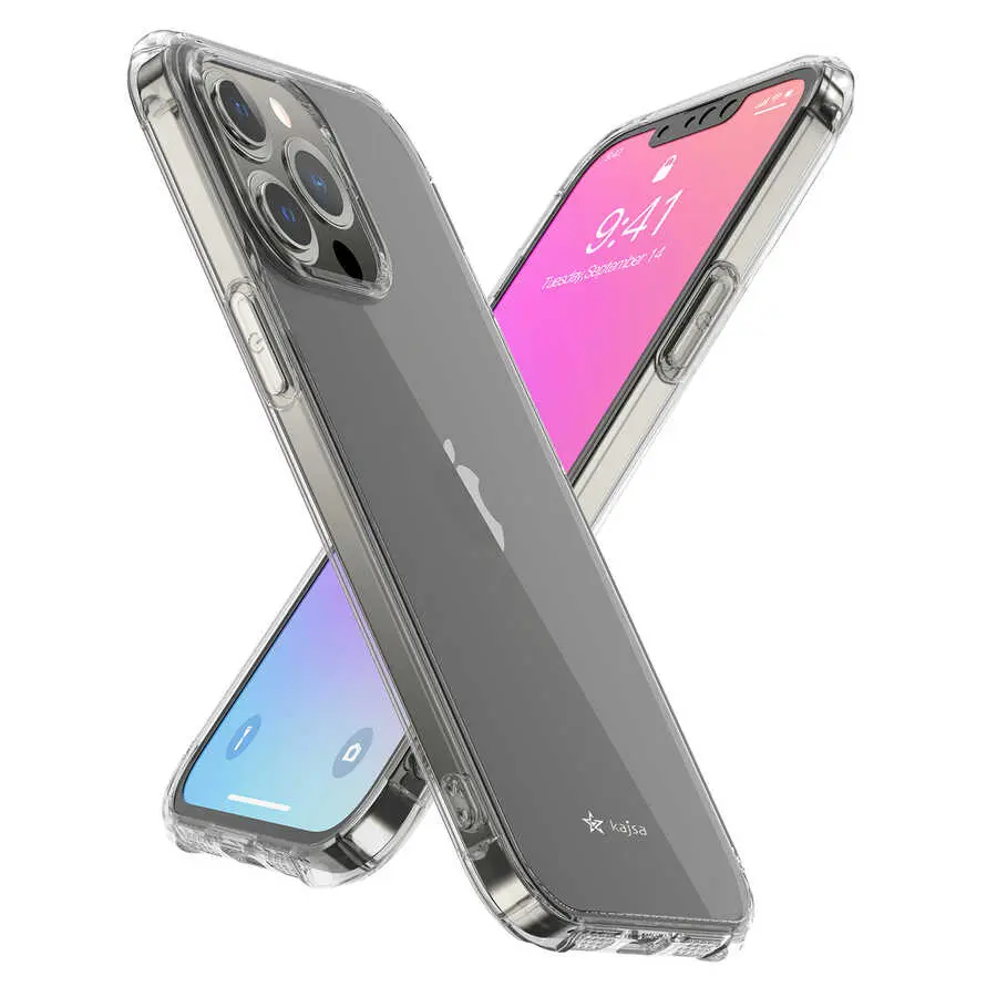 iPhone 13 Pro Max Şeffaf Kılıf, Airbag Köşeli - Kajsa Transparent