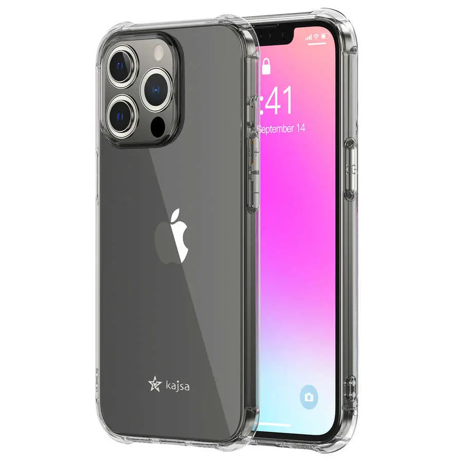 iPhone 13 Pro Max Şeffaf Kılıf, Airbag Köşeli - Kajsa Transparent