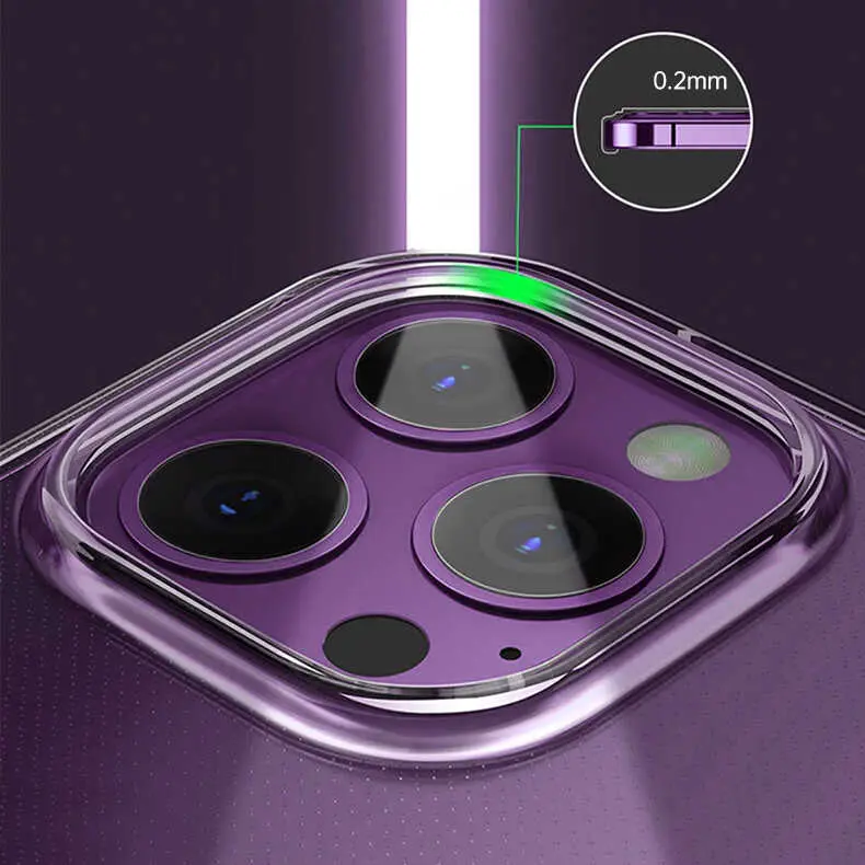 iPhone 13 Pro Max Şeffaf Airbag Tasarımlı Kılıf - Wiwu Concise