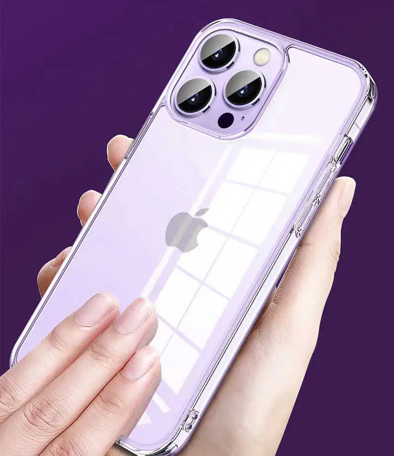 iPhone 13 Pro Max Şeffaf Airbag Tasarımlı Kılıf - Wiwu Concise