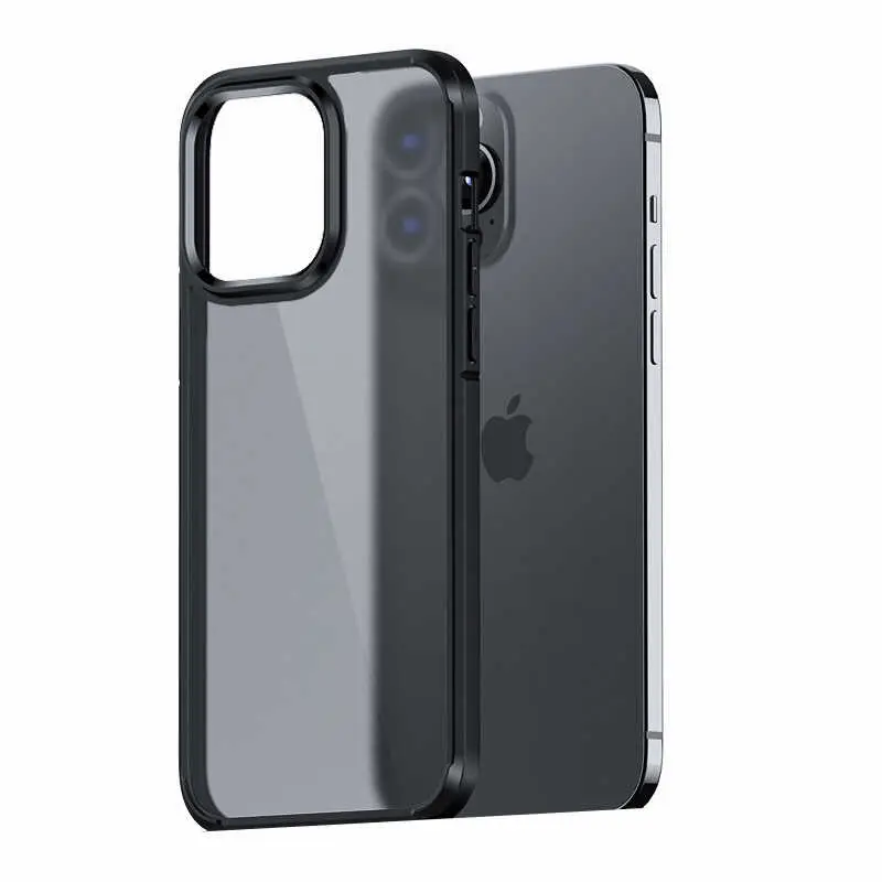 iPhone 13 Pro Max Kılıf, Mat Buzlu Yüzeyli ve Kamera Korumalı - Wlons H-Bom