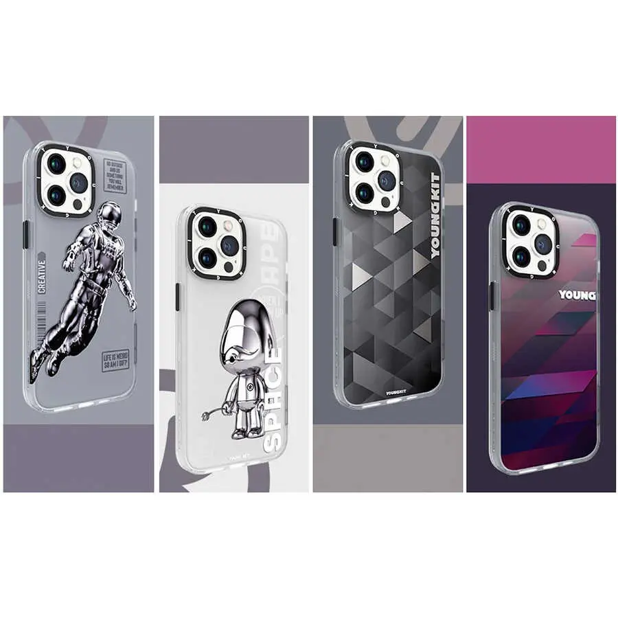 iPhone 13 Pro Max Kılıf, Siyah Butonlu Klasik Seri - YoungKit