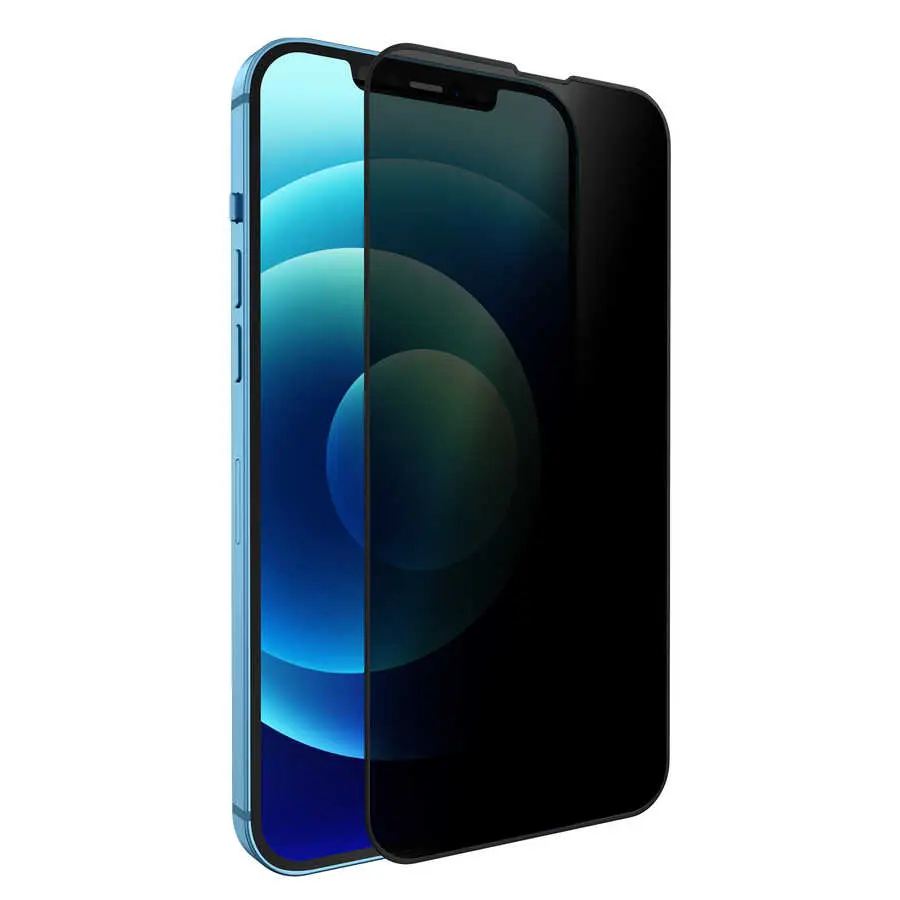 iPhone 13 Pro Max Gizlilik Filtreli Temperli Ekran Koruyucu - Wiwu Easy Install iPrivacy