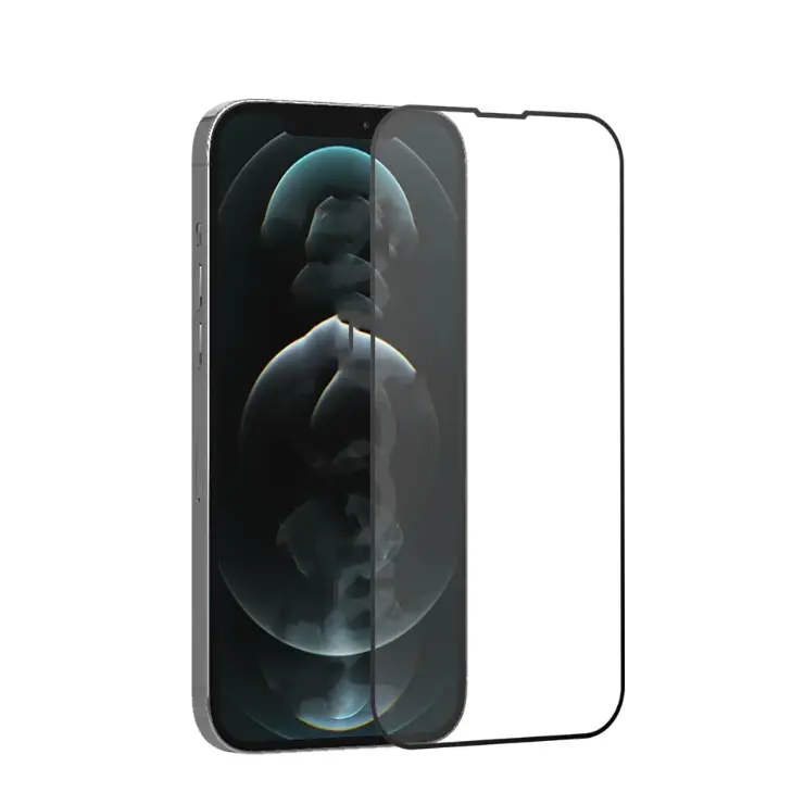 iPhone 13 Pro Max Tam Kaplama 9H Cam Ekran Koruyucu - Zore Rio Glass
