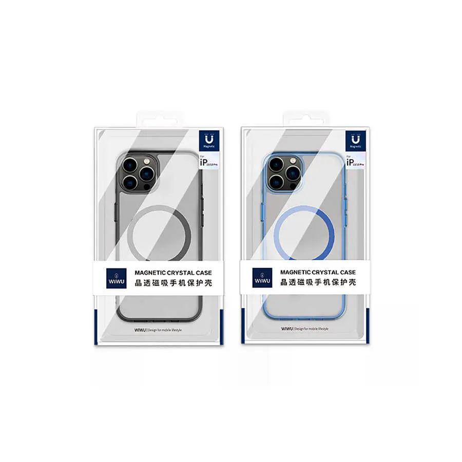 iPhone 13 Pro MagSafe Uyumlu Lens Korumalı Şeffaf Kılıf - Wiwu