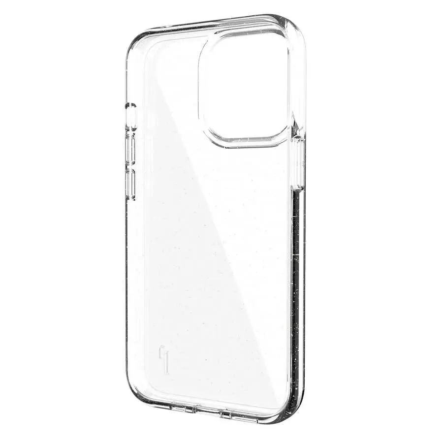 iPhone 13 Pro Şeffaf Simli Kılıf, Kamera Korumalı - Ugly Rubber Vogue