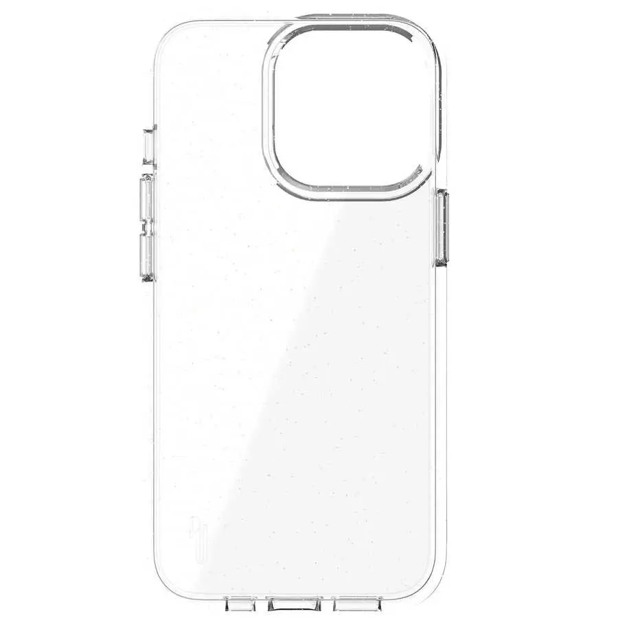 iPhone 13 Pro Şeffaf Simli Kılıf, Kamera Korumalı - Ugly Rubber Vogue